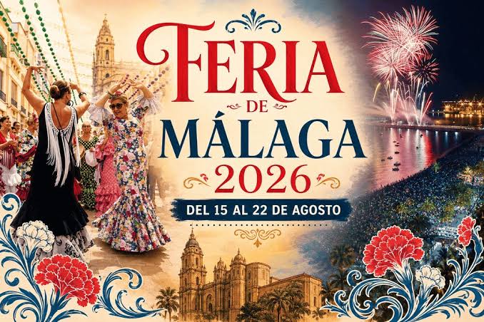 Feria de Málaga en el centro histórico con ambiente festivo